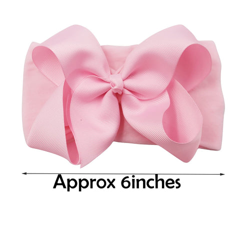 CellElection 20PCS Baby Girls Soft Nylon Headbands 6Inch Big Bows Elastic Nylon Hairbands Hair Accessories for Newborns Infants Toddlers Kids…...