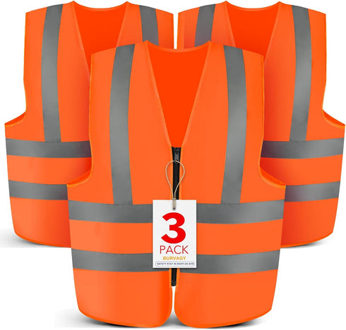 3-Pack Safety Vest For Women Men...
