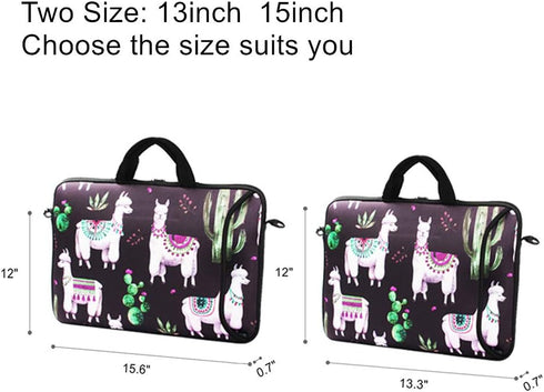 11 11.6 12 13 Inch Laptop Shoulder Bag Carrying Case Laptop Sleeve Computer Messenger Bag Neoprene Waterproof Protective Tablet Handbag Handle Sho...