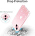 JJGoo Compatible with iPhone 15 Case Glitter, Clear Transparent Soft TPU Sparkle Anti-Scratch Shockproof Protective Phone Bumper, Women Girls Slim...