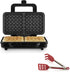 Mini Easy-Grip Waffle Tongs Holder, Non-Slip Handle,Red (1pc Waffle tongs)...