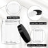 TUZAZO 8 Oz Plastic Container Jars with Lids and Labels BPA Free, Empty Round Clear Cosmetic Containers Plastic Slime Jars for Lotion, Cream, Oint...