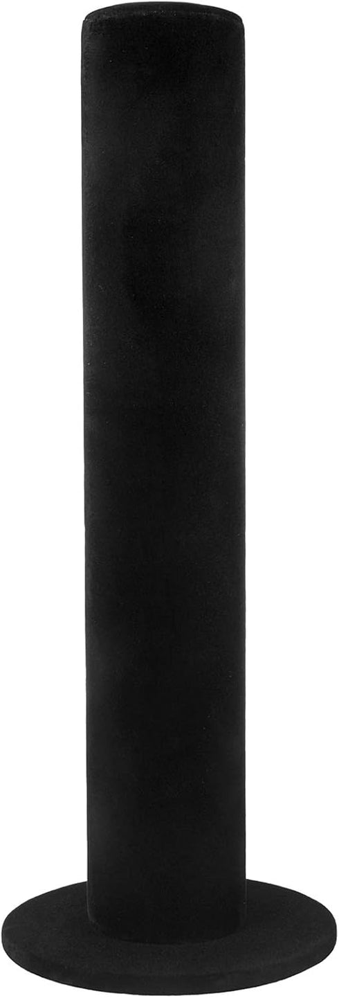 Velvet Vertical Tower Jewelry Bracelet Display Stand Bangle T-Bar Display Holder (Black)...