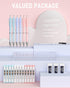 Nicpro 6PCS Pastel Mechanical Pencil Set 0.5 & 0.7 mm with 12 tubes HB Lead Refills, 3 Erasers, 9 Eraser Refills For School Writing, Drawing, Sket...