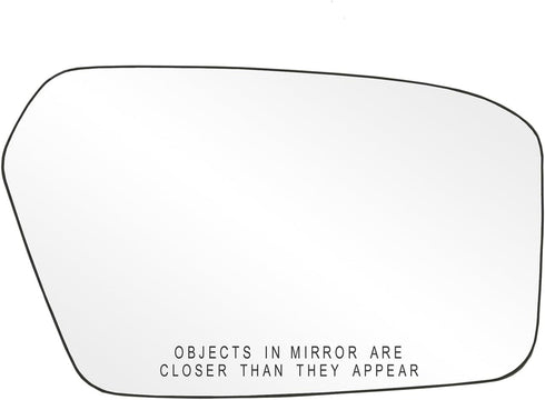Fit System 80207 Passenger Side Non-Heated Mirror Glass w/Backing Plate, Ford Fusion, Mercury Milan, 4 13/16" x 7 11/16" x 8 1/16" (w/o Blind Spot...