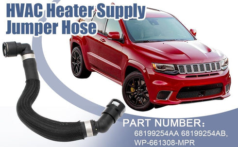 HVAC Heater Hose 68199254AB 68199254AA Connector compatible with 2014-2018 JEEP CHEROKEE 2.4L and compatible with Chrysler 200 2015-2017...
