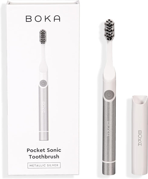 Boka Sonic Electric Toothbrush for Adults - 24000 VPM w/Standard & Sensitive Modes - Waterproof & Up to 120 Battery Life w/Travel Cover & Wall/Mir...