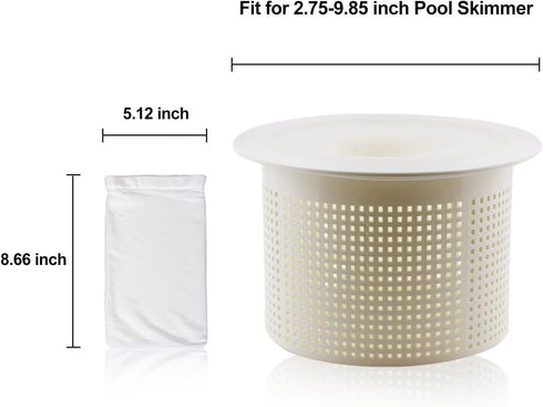 Coopache 30-Pack of Pool Skimmer Socks - Filters Baskets, Skimmers Cleans Debris and Leaves for In-Ground and above Ground Pools...