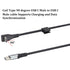 USB 3.1 Type C to Type C Cable, 90 Degree USB C to USB C Cable Spring Spiral Cable Fast Charging Data Extension Cable for Laptop & Tablet & Mobile...