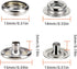 160 pcs snap buttons,snap fasteners kit 15mm stainless steel snaps marine grade boat canvas snaps,3/8" socket metal snaps for clothing leather boa...