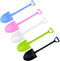 100 PCS Colorful Mini Shovel Shape Spoons,Disposable Plastic Ice Cream Dessert Pudding Yogurt Sugar Shovel Spoon(4.8 Inch,Mixed Color)...