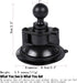 Suction Cup Base Mount with 25mm/1" Ball,Compatible with RAM Mounts and Other B Size Double Ball Socket Arm...