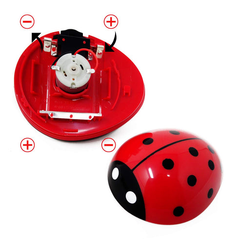 Honbay Ladybug Shaped Portable Corner Desk Vacuum Cleaner Mini Cute Vacuum Cleaner Dust Sweeper...