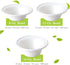 three leaf 8OZ. (240ml) BAGASSE BOWL, 50 Ct. Heavy-Duty- Super Strong- Natural- Eco-Friendly Disposable Bagasse Bowl, 100% Biodegradable 8 Oz. Bow...