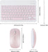 Bluetooth Keyboard and Mouse Combo,Ultra Slim Rechargeable Portable Wireless Keyboard Mouse Set Compact for Android Windows Tablet Cell Phone iPho...