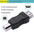 USB 2.0 Print Adapter, 2 Pack Type A Female to B Printer Male Connector Converter Plug Compatible for Printer Fax Machine Hard Drive...