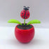 Red Solar Dancing Flower Car Dashboard Decorations - Funny Solar Powered Dancing Flower Pot Car Ornaments Flower Swinging Toy for Car Decor, Funny...