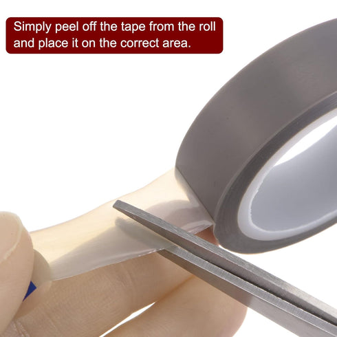 PTFE Film Tape Roll, 0.5" x 33 ft High Temperature Tape 0.06mm Thickness with Single Side Adhesive for Vacuum Sealer Machine, Hand Impulse Sealers...