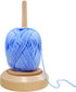 Wooden Yarn Holder Dispenser for Crocheting, Yarn Ball Holder for Knitting, Yarn Spindle Dispenser with Crochet Accessories (Single Ball)...