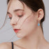 Tiny Turtles Dangle Drop Earrings 925 Sterling Silver Pin Lovely Animal White Opal Hook Hoop Earring Drops Delicate Jewelry Gift for Women Girls S...