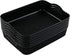 Large Plastic Storage Basket Tray with Handle, Black, Pack of 6...