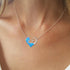 EVER FAITH 925 Sterling Silver Choker Necklace Dainty Tiny Opal Round/Heart Pendant Necklace Jewelry Gift for Women...