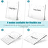 Frosted Acrylic White Board 8x6 Inches, Frameless Desktop Tablet Dry Erase Board with Flexible Magnetic Stand and Markers, Mini Whiteboard Desk Ac...