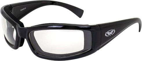 Global Vision Transition Stray Cat 24 Motorcycle Sunglasses With Clear to Smoke Anti-Fog Photochromic Lens...
