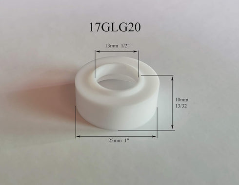 RIVERWELD 17GLG20 TIG Gas Lens Insulators Cup Gaskets Fit DB PTA SR WP 17 18 26 TIG Welding Torch 5pk...