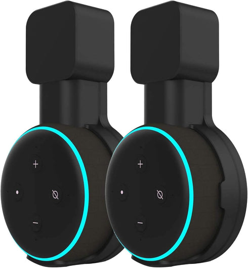 Outlet Wall Mount Holder, Speaker Mount for Echo Dot 3, Smart Speaker Wall Holder Stand with Cord Management for Dot 3rd, Space Saving Accessories...