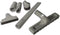 1.25" Gray Vacuum Attachment Kit with 2 Adapters (1-3/8" & 1-1/4") Floor Brush, Crevice Tool, Dust Brush, Upholstery Tool Compatible with Miele, E...