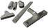 1.25" Gray Vacuum Attachment Kit with 2 Adapters (1-3/8" & 1-1/4") Floor Brush, Crevice Tool, Dust Brush, Upholstery Tool Compatible with Miele, E...