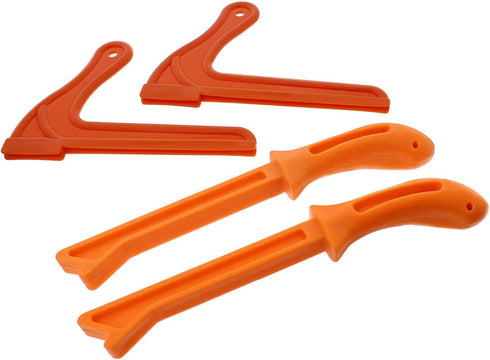 DCT 4 Pack Safety Push Sticks – Straight Table Saw Push Blocks and V Style Push Sticks Wood Working Push Stick Set...