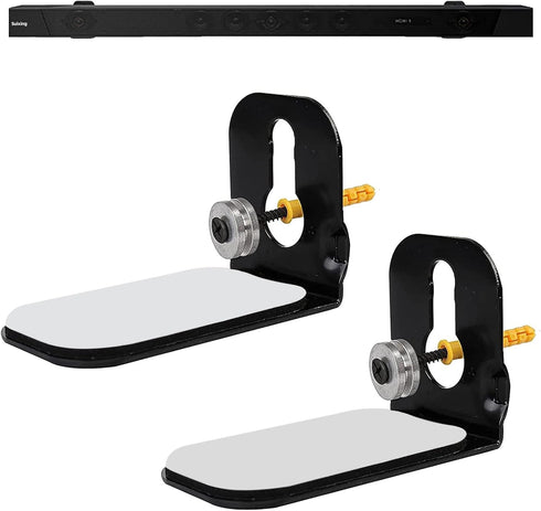 Suixing Sound Bar Mounts Universal Wall Mount Kit Mounting Bracket Compatible Most of Soundbars Wall Mount Brackets with Hardware Kit...
