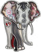 Metal Enamel Shiny Rhinestone Elephant Brooch Elegant Animals Pin Lapel Clothes Scarf Women Teens Jewelry Gift...