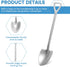 20 Pack Shovel Shape Demitasse Espresso Spoons, 4.7 Inches Stainless Steel Mini Coffee Spoons, Small Spoons for Dessert,Tea, Appetizer, Party Supp...