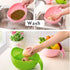 Whopper Rice Washer Strainer Colanders with Handle for Cleaning Vegetable, Fruit, Pasta - 9.5 inch (Green)...