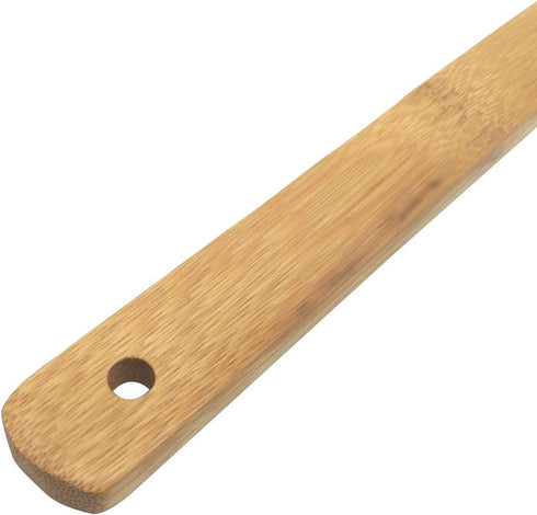 11.8-Inch Natural Wood Turners Bamboo Utensil Kitchen Wooden Cooking Tools Spoon Spatula Cooking, Stir Fry and Mixing, essential Tools (Straight l...
