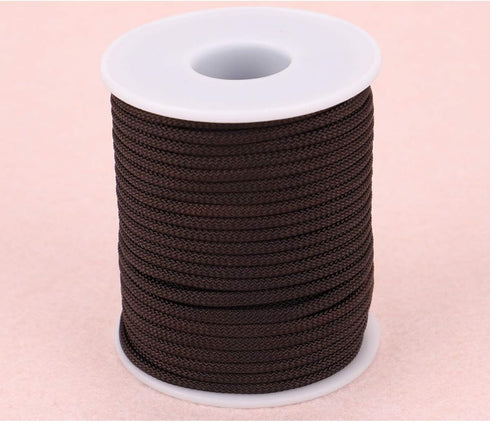 Braided Nylon Twine Cord Thread String for Necklace Bracelet Jewelry Making Crafting Accessories (2.8mm-65feet, Coffee)...
