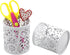 EasyPAG Metal 2-Piece Pen Holder Set Desk Accessories & Workspace Organizers for Classroom, School & Office,White...