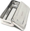 Stainless Steel Medical Dental Sterilizer Instrument Box, Organizer Storage Tray with Lid - 7L x 3W x 1.25H (Plain)...
