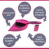 Dustpan and Brush Set, Multipurpose Floor Cleaner, for Home Office, Small Broom-2Count...