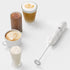 Powerful Milk Frother Handheld Foam Maker, Mini Whisk Drink Mixer for Coffee, Cappuccino, Latte, Matcha, Hot Chocolate, No Stand, Marble...