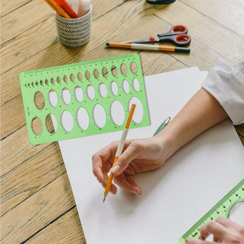 Circle Templates Ellipse Drawings Templates Drafting Stencils Measuring Tools Template Artist Design Drawing Aid Tool Circle Templates Measuring E...