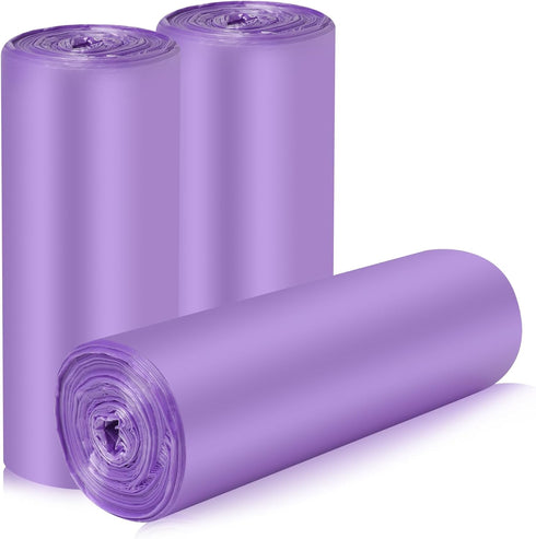 4 Gallon/60pcs Small Garbage Bags,Strong Trash Bags,Small Trash Bags for Office Home Bedroom,Trash can Liner,Purple...