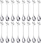 AnSaw 16-Pieces 4.7-Inch Small Coffee Spoons With Leaf Handle(Silver)...
