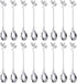 AnSaw 16-Pieces 4.7-Inch Small Coffee Spoons With Leaf Handle(Silver)...