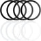 8 Pack Universal Metal Rings Sticker Compatible for Magsafe Magnetic Wireless Charger iPhone 15 14 13 12 Pro Mini Max Galaxy,(NO Magnet) Ultra-Thi...