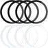8 Pack Universal Metal Rings Sticker Compatible for Magsafe Magnetic Wireless Charger iPhone 15 14 13 12 Pro Mini Max Galaxy,(NO Magnet) Ultra-Thi...