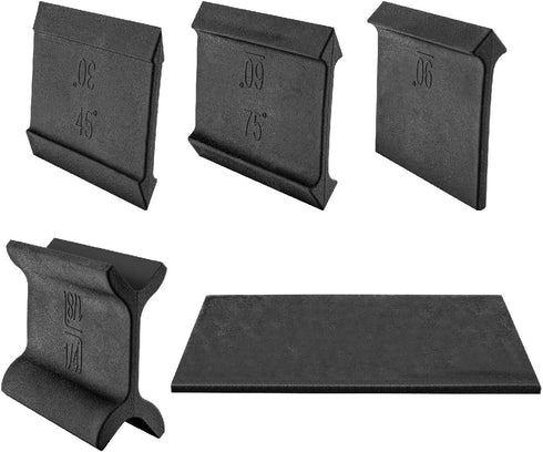 POWERTEC 5PCs 9 Profile Contour Sanding Grips, Woodworking Angle Sanding Pads for Convex, Concave & Detail Sanding, Sanding Blocks for Wood Trim, ...